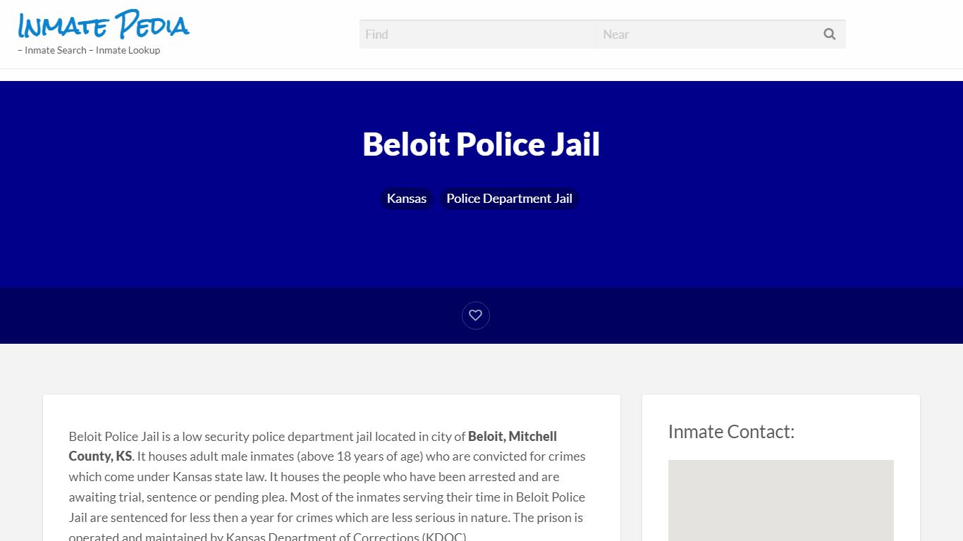 Beloit Police Jail – Inmate Pedia – Inmate Search – Inmate ...